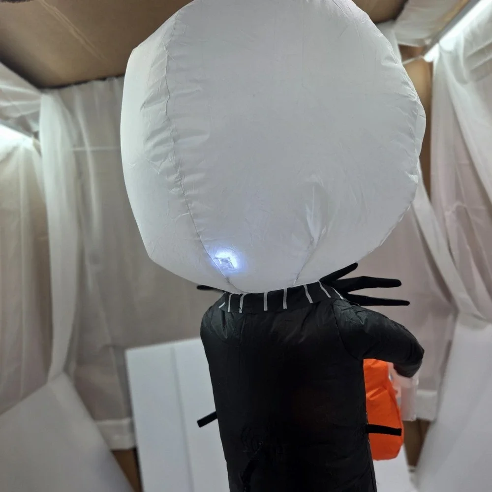 Disney Jack Skellington‎ 3.5 FT Airblown Inflatable Pumpkin Halloween Gemmy